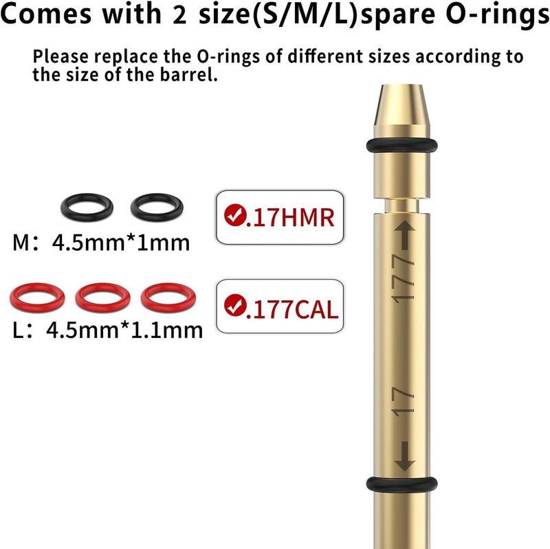 Tipfun .22LR/.177 Cal/ 9mm /.375 Cal / .41 Cal / 40sw/10mm Red Laser Boresighter Bore Sight End Barrel Easy to Fit Revolvers Pistols Rifle and Air Guns with Batteries - Image 4